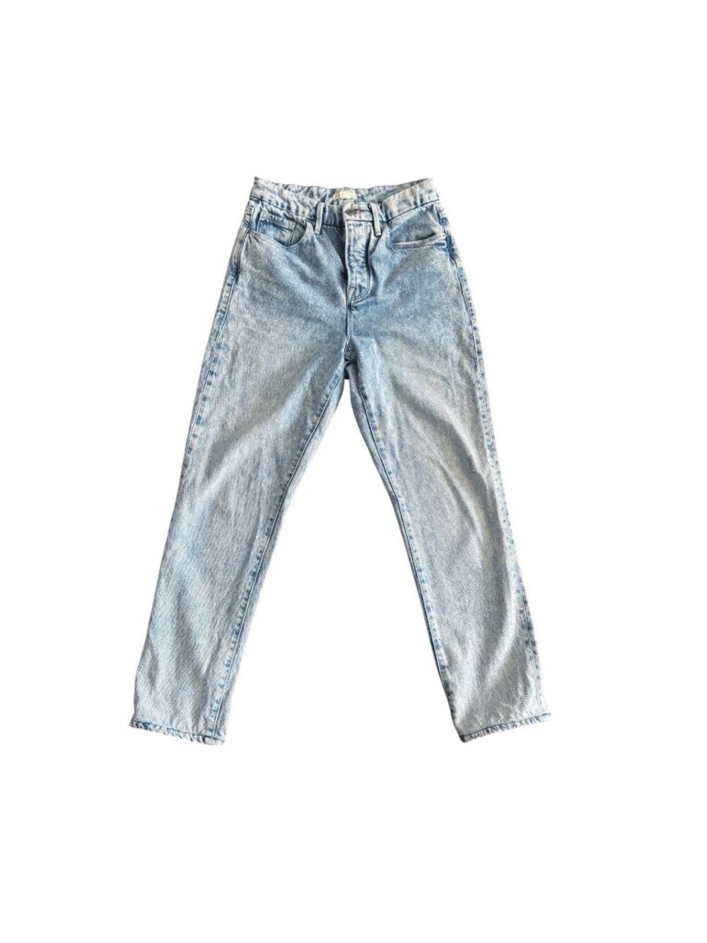 Good American Woman's Sz 2 / 26 GOOD BOY High Rise Straight Vintage Wash Jeans
